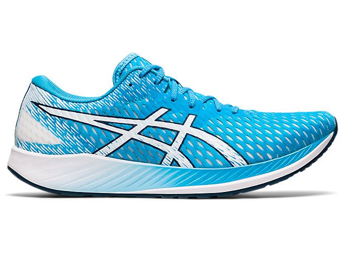 Light Turquoise / White Asics HYPER SPEED Men\'s Running Shoes | KEFZ3278