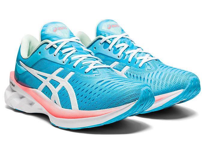 Light Turquoise / White Asics NOVABLAST Women's Running Shoes | AJZH8932