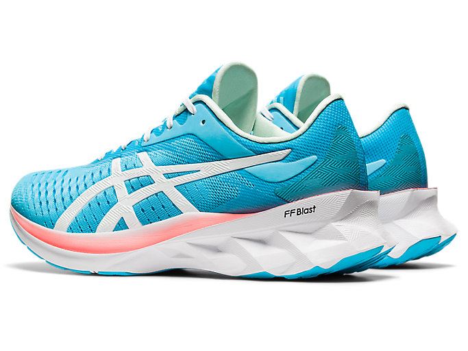 Light Turquoise / White Asics NOVABLAST Women's Running Shoes | AJZH8932