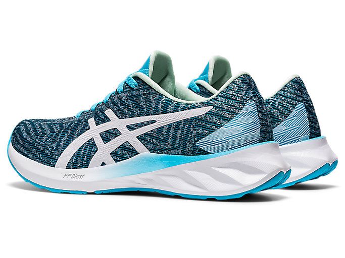 Light Turquoise / White Asics ROADBLAST Women's Running Shoes | DKXA9727