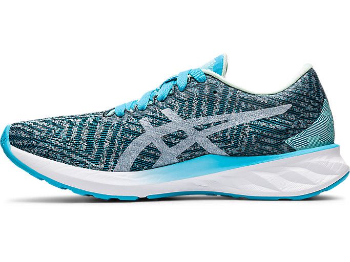 Light Turquoise / White Asics ROADBLAST Women's Running Shoes | DKXA9727