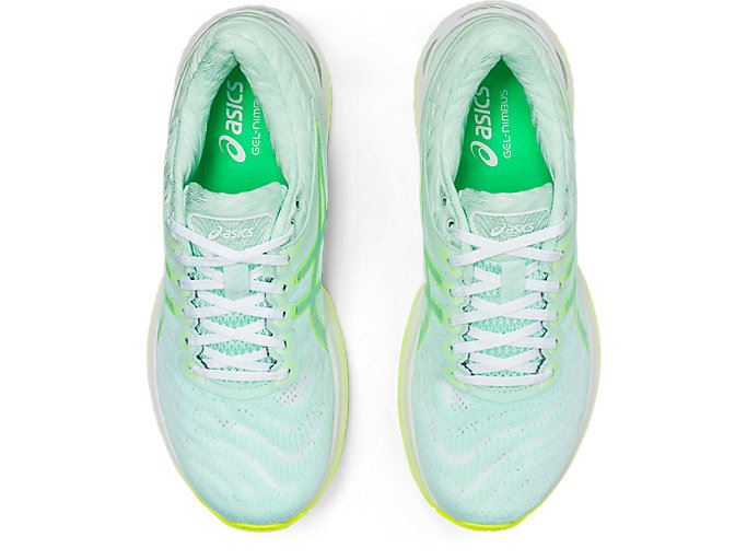 Mint / Yellow Asics GEL-NIMBUS 22 MODERN TOKYO Women's Running Shoes | TZTQ5875