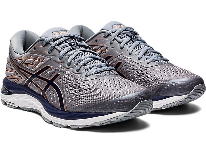 Navy Asics GEL-CUMULUS 21 Women's Running Shoes | OJDP4202