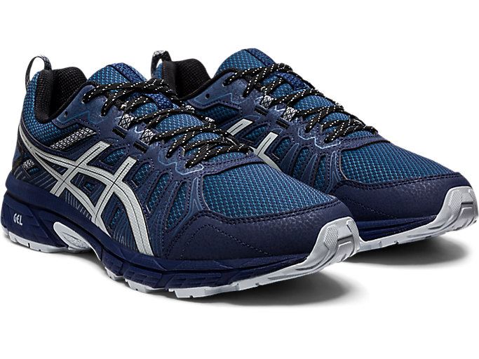 Navy / Grey Asics GEL-VENTURE 7 Men's Trail Running Shoes | DMJV4488