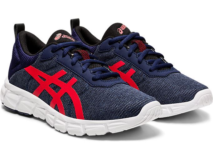 Navy / Red Asics GEL-QUANTUM LYTE Kids' Sneakers | UKUP9559