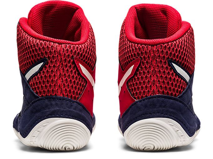 Navy / Red Asics SNAPDOWN 3 Men's Wrestling Shoes | QRKZ7842