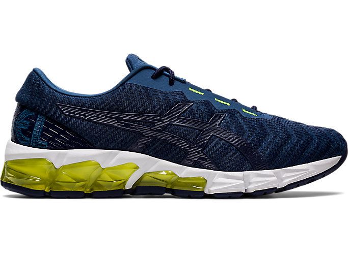 Navy / White Asics GEL-QUANTUM 180 5 Men\'s Sneakers | QJJQ6489