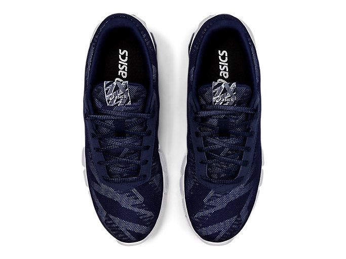 Navy / White Asics GEL-QUANTUM 90 2 F Women's Sneakers | ANND6651