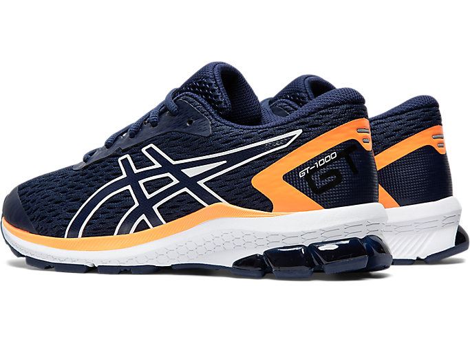 Navy / White Asics GT-1000 9 GS Kids' Sneakers | HAST3231