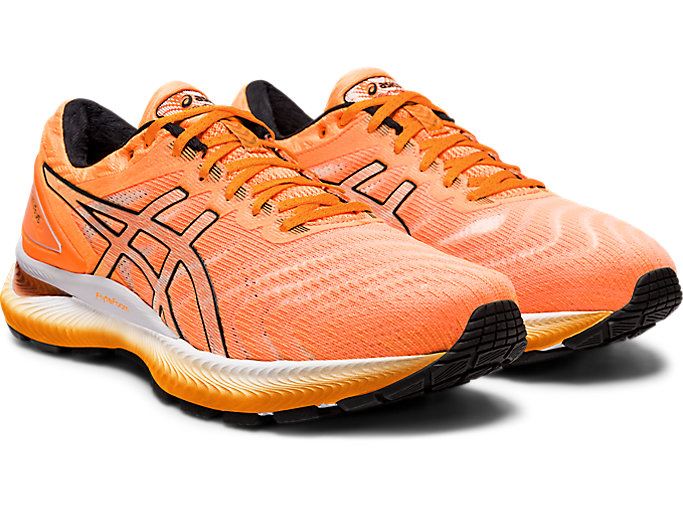 Orange / Black Asics GEL-NIMBUS 22 MODERN TOKYO Men's Running Shoes | HSRW7610