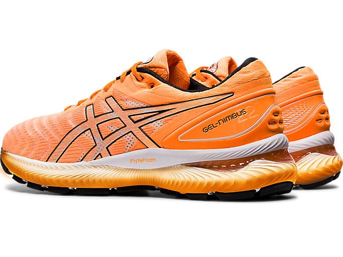 Orange / Black Asics GEL-NIMBUS 22 MODERN TOKYO Men's Running Shoes | HSRW7610