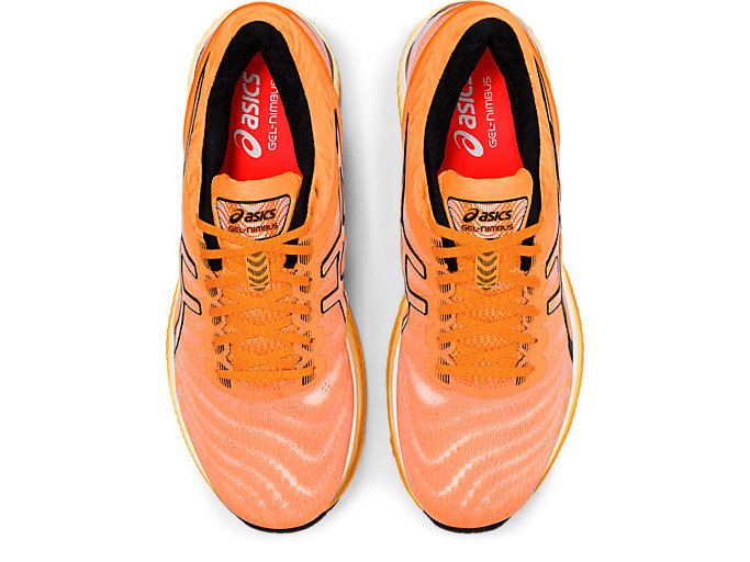 Orange / Black Asics GEL-NIMBUS 22 MODERN TOKYO Men's Running Shoes | HSRW7610