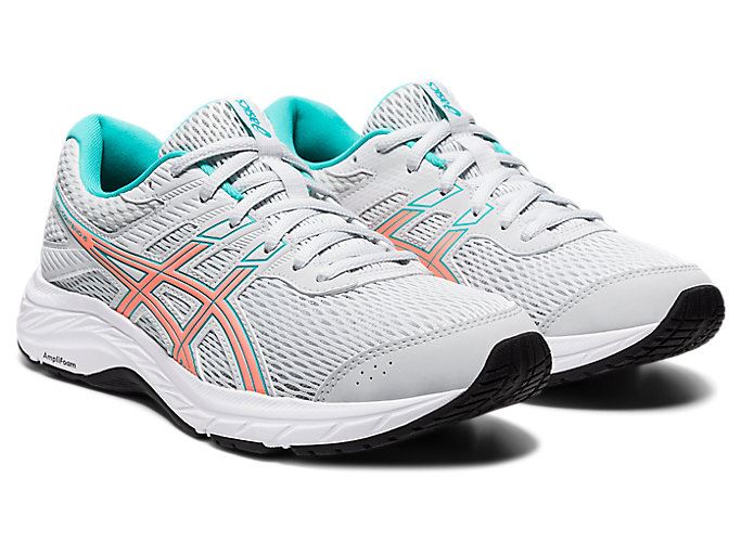 Orange Coral Asics GEL-CONTEND 6 (D) Women's Running Shoes | GUAD1982