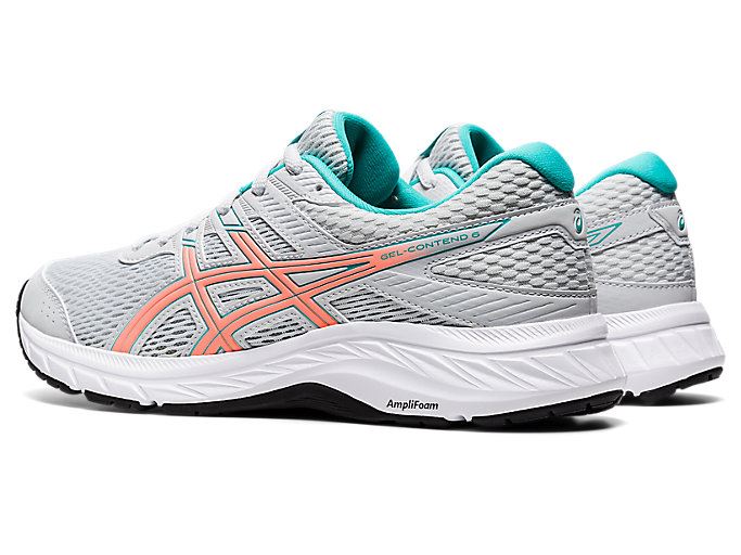 Orange Coral Asics GEL-CONTEND 6 Women's Running Shoes | RMYN8739