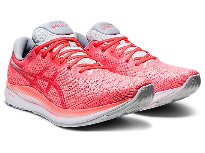 Orange Coral / Coral Asics EVORIDE Women's Running Shoes | UELP2835