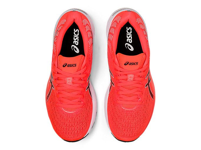 Orange Red / Black Asics GEL-CUMULUS 22 Women's Running Shoes | SJHK7925