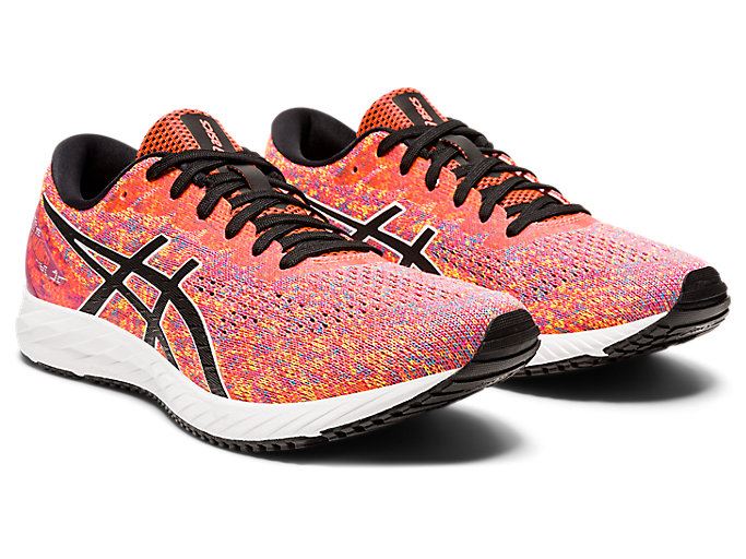 Orange Red / Black Asics GEL-DS Trainer 25 Women's Running Shoes | XHBL7221