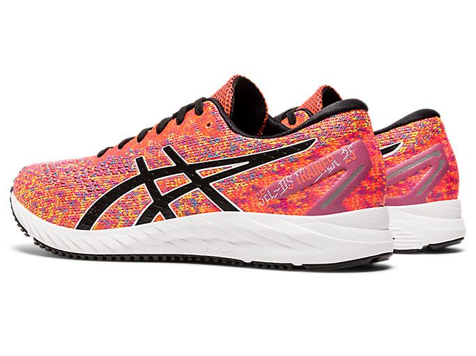 Orange Red / Black Asics GEL-DS Trainer 25 Women's Running Shoes | XHBL7221