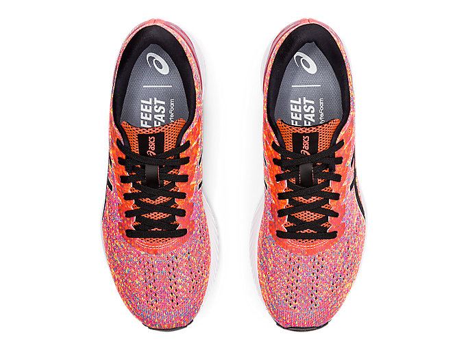 Orange Red / Black Asics GEL-DS Trainer 25 Women's Running Shoes | XHBL7221