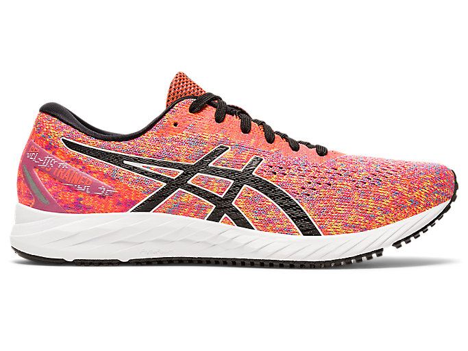 Orange Red / Black Asics GEL-DS Trainer 25 Women\'s Running Shoes | XHBL7221