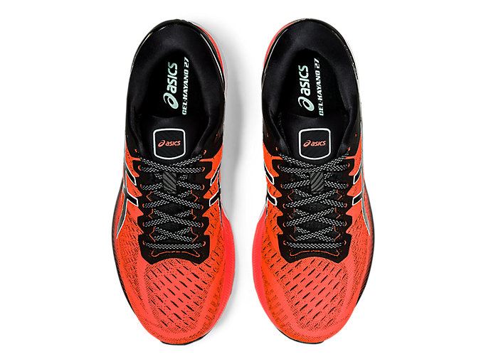 Orange Red / Black Asics GEL-KAYANO 27 TOKYO Men's Running Shoes | SUKQ8495