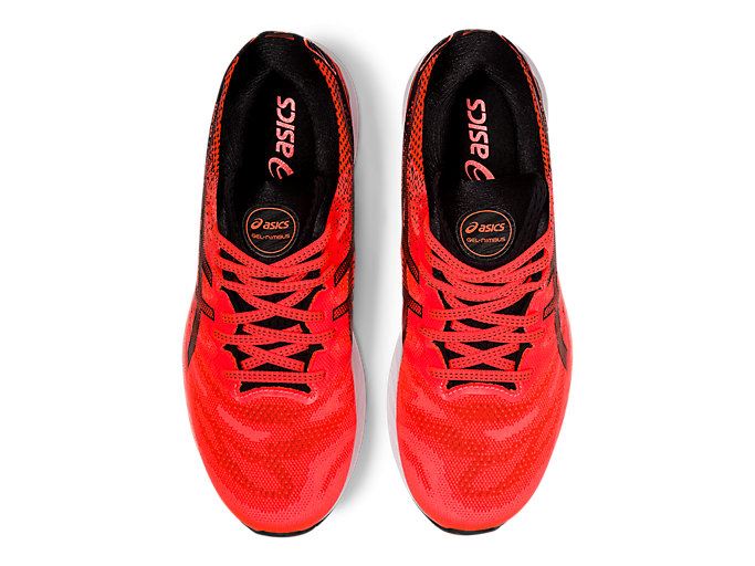 Orange Red / Black Asics GEL-NIMBUS 23 TOKYO Men's Running Shoes | GQQT1676