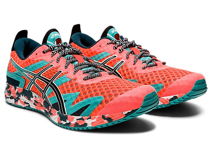 Orange Red / Black Asics GEL-NOOSA TRI 12 Men's Running Shoes | WWTV3183