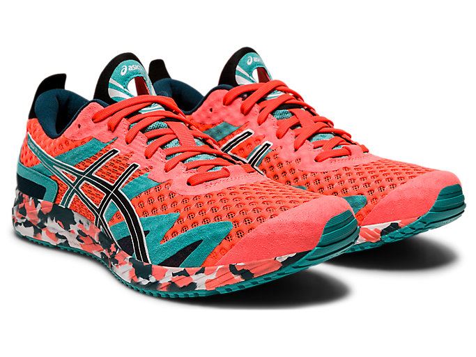 Orange Red / Black Asics GEL-NOOSA TRI 12 Men's Running Shoes | WWTV3183