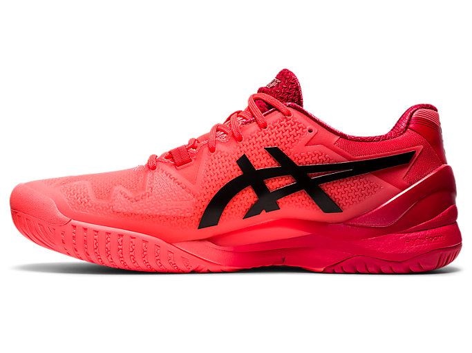 Orange Red / Black Asics GEL-RESOLUTION 8 TOKYO Men's Tennis Shoes | PYXT5233