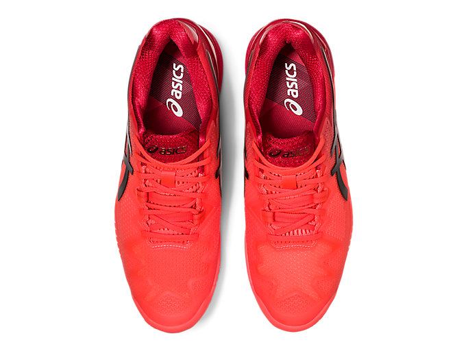 Orange Red / Black Asics GEL-RESOLUTION 8 TOKYO Men's Tennis Shoes | PYXT5233