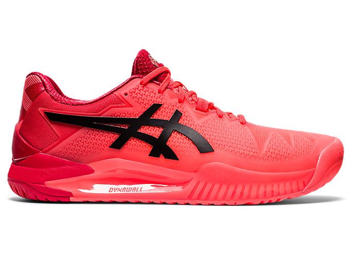 Orange Red / Black Asics GEL-RESOLUTION 8 TOKYO Men's Tennis Shoes | PYXT5233