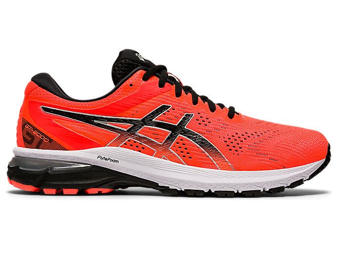 Orange Red / Black Asics GT-2000 8 Men\'s Running Shoes | GNAH2957