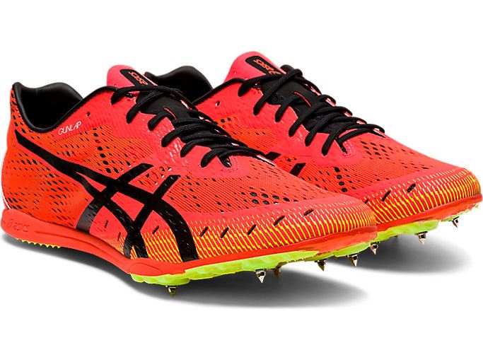 Orange Red / Black Asics GUN LAP 2 Men's Track Shoes | OZMJ5271