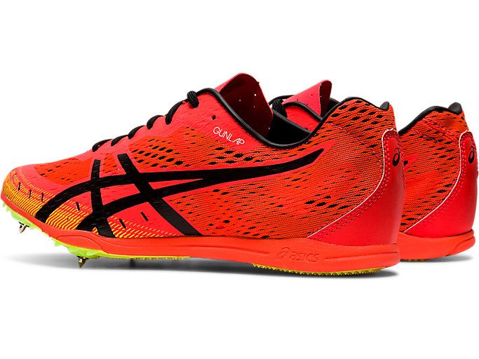 Orange Red / Black Asics GUN LAP 2 Men's Track Shoes | OZMJ5271