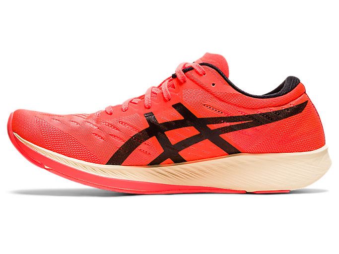 Orange Red / Black Asics METARACER TOKYO Women's Running Shoes | IRNM6062