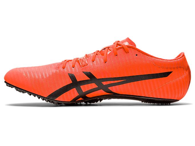 Orange Red / Black Asics METASPRINT TOKYO Men's Running Shoes | LMGH9012