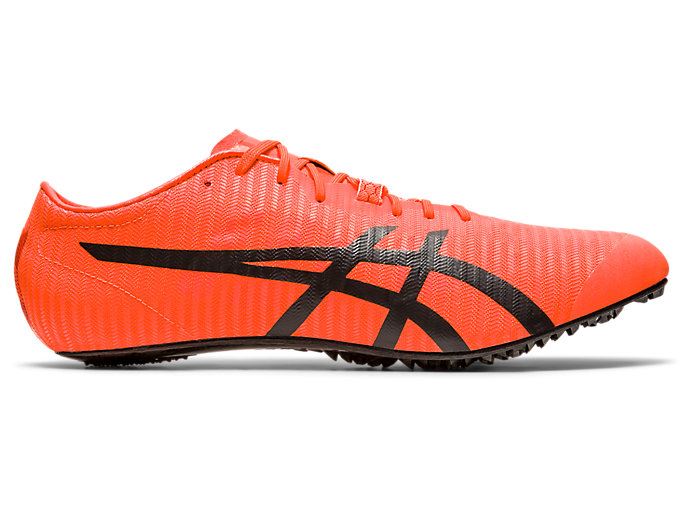 Orange Red / Black Asics METASPRINT TOKYO Men's Running Shoes | LMGH9012