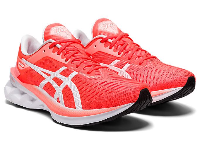 Orange Red / Black Asics NOVABLAST Women's Running Shoes | KOLR7544