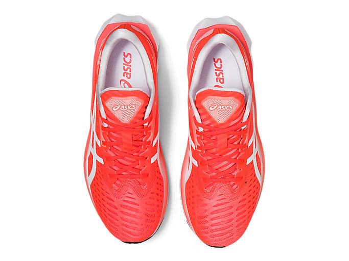 Orange Red / Black Asics NOVABLAST Women's Running Shoes | KOLR7544