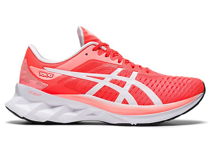 Orange Red / Black Asics NOVABLAST Women's Running Shoes | KOLR7544