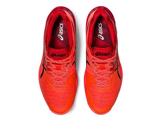 Orange Red / Black Asics SKY ELITE FF TOKYO Women's Volleyball Shoes | NRJE3435