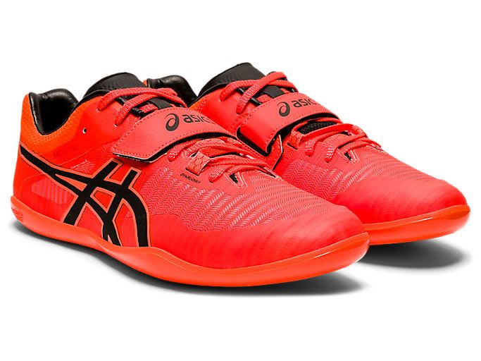 Orange Red / Black Asics THROW PRO 2 Men's Track Shoes | DXQA8853