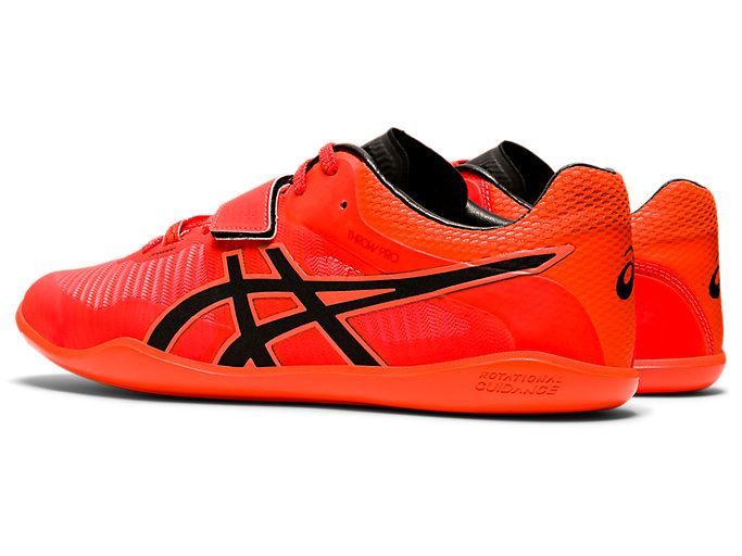 Orange Red / Black Asics THROW PRO 2 Men's Track Shoes | DXQA8853