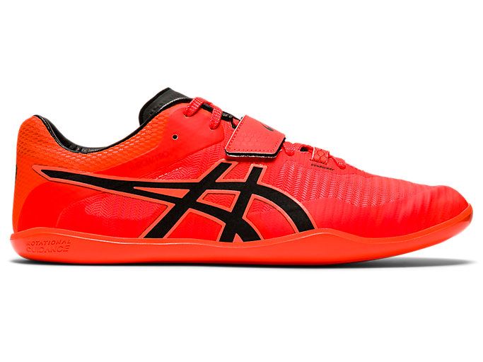 Orange Red / Black Asics THROW PRO 2 Men's Track Shoes | DXQA8853