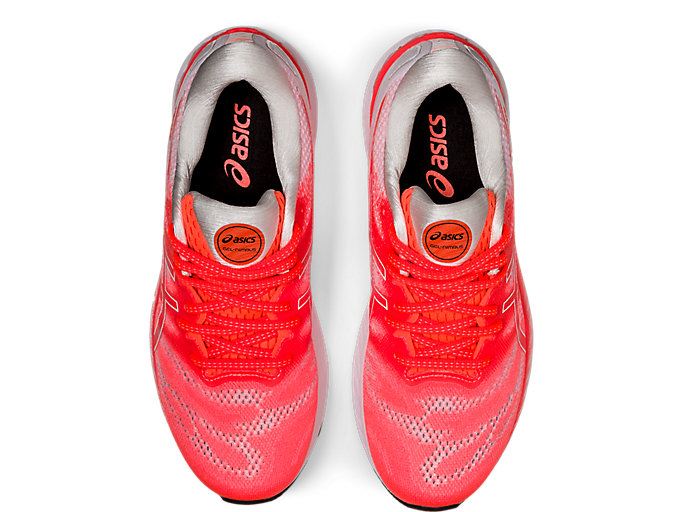 Orange Red / White Asics GEL-NIMBUS 23 TOKYO Women's Running Shoes | RPSL7224