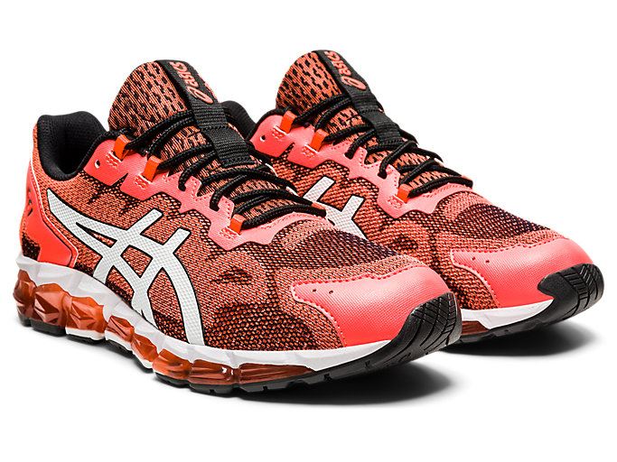 Orange Red / White Asics GEL-QUANTUM 360 6 Men's Sneakers | YCMG6938