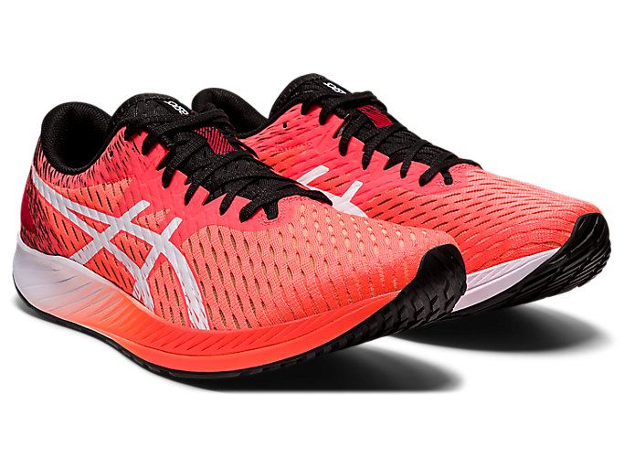 Orange Red / White Asics HYPER SPEED Men's Running Shoes | QTLS0077