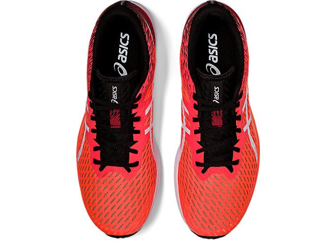 Orange Red / White Asics HYPER SPEED Men's Running Shoes | QTLS0077