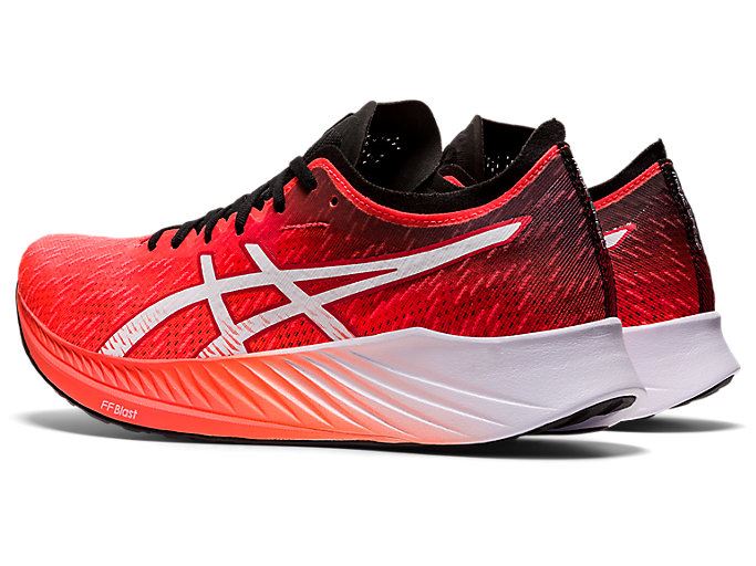 Orange Red / White Asics MAGIC SPEED Women's Running Shoes | GYTE2675