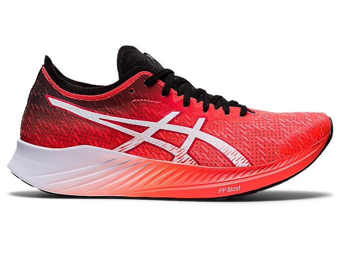 Orange Red / White Asics MAGIC SPEED Women's Running Shoes | GYTE2675